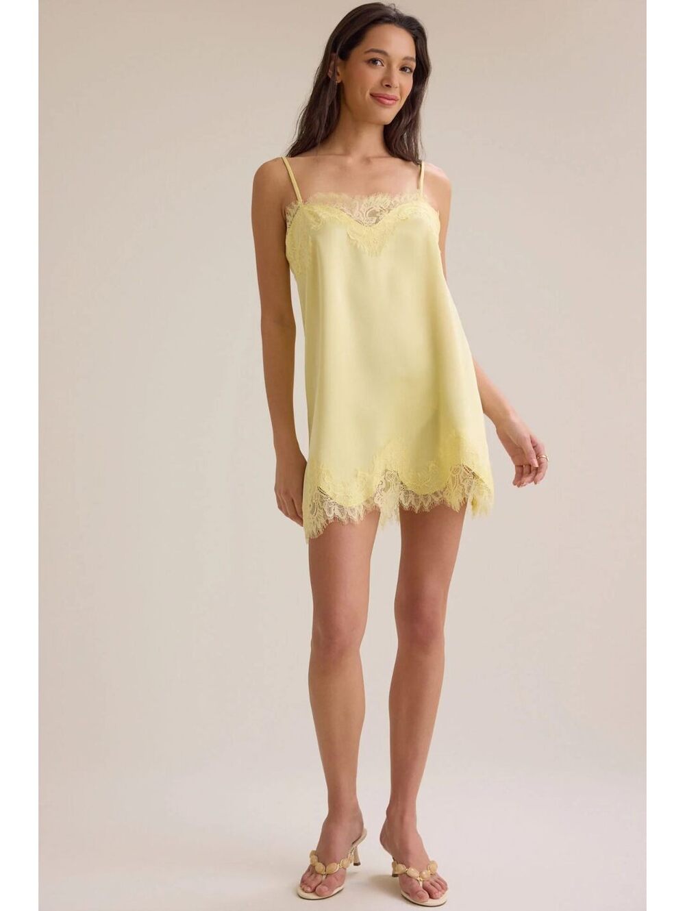 Altar'd State Yellow Odette Mini Dress Size XL NWT